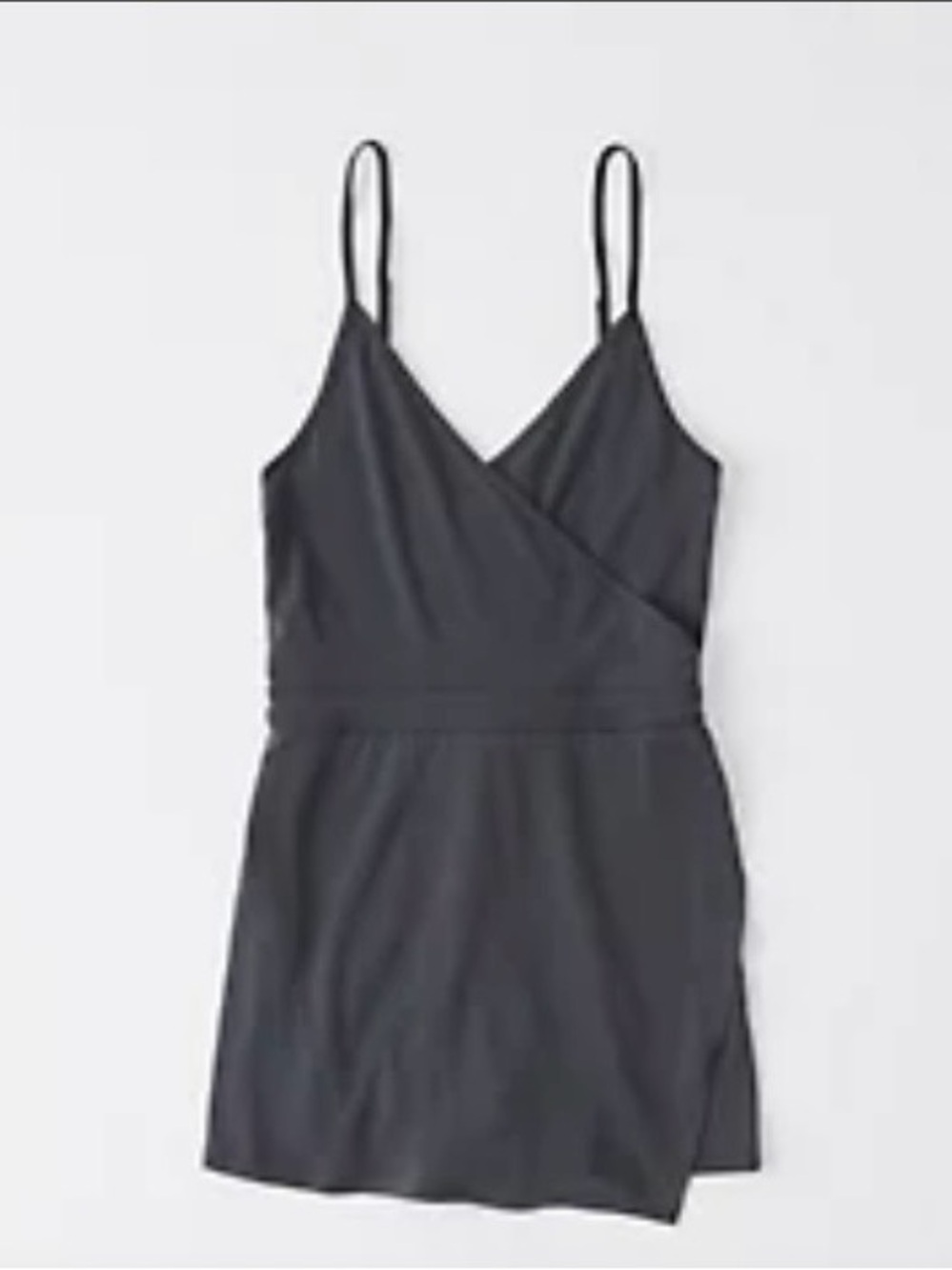 Abercrombie & Fitch Wrap Front Skort Romper Playsuit in Dark Grey NWT  Size M